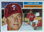 Larry Bowa Signed 2005 Topps Heritage Baseball Card #60 MGR