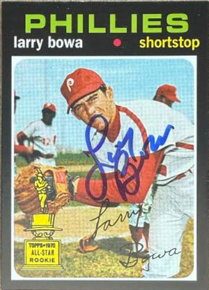 Larry Bowa Signed 2005 Topps Rookie Cup Reprints Baseball Card - Philadelphia Phillies #23