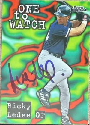 Ricky Ledee Signed 1998 Sports Illustrated Baseball Card - New York Yankees #166 OW