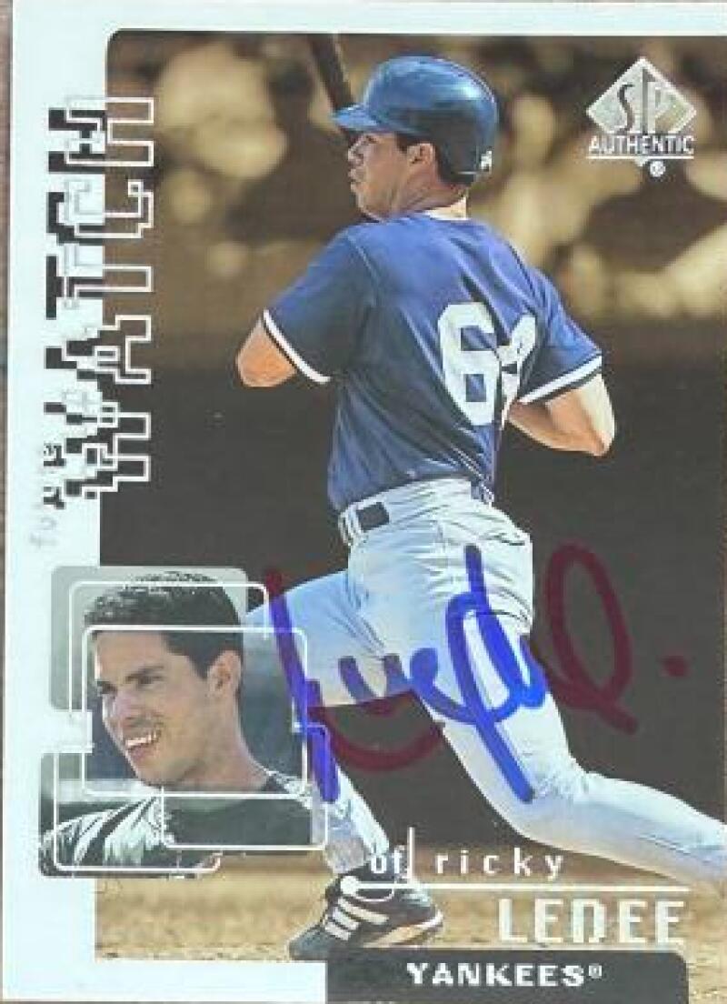 Ricky Ledee Signed 1999 SP Authentic Baseball Card - New York Yankees #112 FW, SN2700