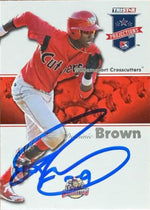 Domonic Brown Signed 2008 TriStar PROjections Baseball Card - Philadelphia Phillies #231 UER