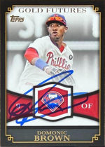 Domonic Brown Signed 2012 Topps Gold Futures Baseball Card - Philadelphia Phillies #GF-38