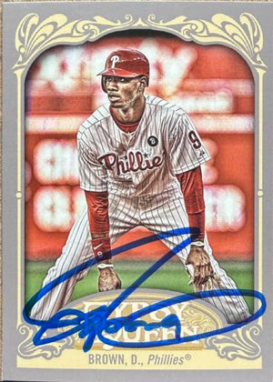 Domonic Brown Signed 2012 Topps Gypsy Queen Baseball Card - Philadelphia Phillies #131