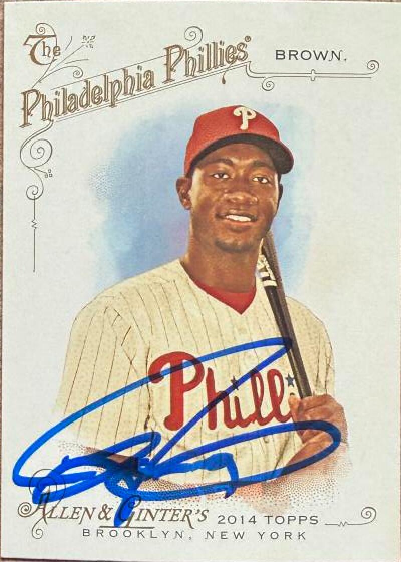 Domonic Brown Signed 2014 Topps Allen & Ginter Baseball Card - Philadelphia Phillies #178