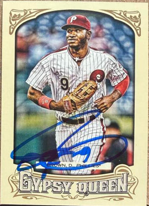 Domonic Brown Signed 2014 Topps Gypsy Queen Baseball Card - Philadelphia Phillies #11
