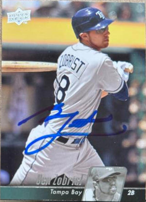 Ben Zobrist Signed 2010 Upper Deck Baseball Card - Tampa Bay Rays #477
