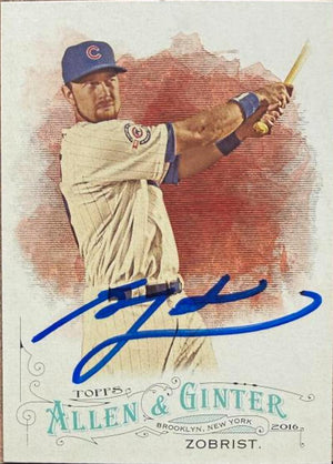 Ben Zobrist Signed 2016 Topps Allen & Ginter Baseball Card - Chicago Cubs #21
