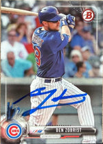 Ben Zobrist Signed 2017 Bowman Baseball Card - Chicago Cubs #65