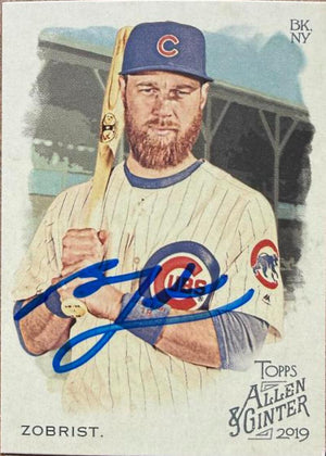 Ben Zobrist Signed 2019 Topps Allen & Ginter Baseball Card - Chicago Cubs #270