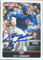 Ben Zobrist Signed 2019 Topps Total Baseball Card - Chicago Cubs #587
