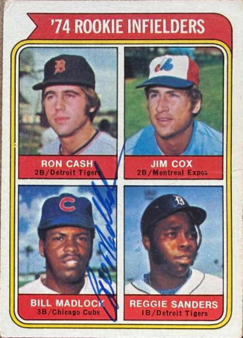 Bill Madlock Signed 1974 Topps Baseball Card #95 - Chicago Cubs