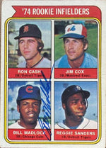 Bill Madlock Signed 1974 Topps Baseball Card #95 - Chicago Cubs