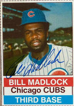 Bill Madlock Signed 1976 Hostess Baseball Card #100 - Chicago Cubs
