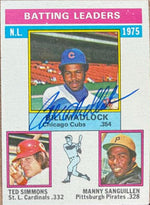 Bill Madlock Signed 1976 Topps Baseball Card #191 - Chicago Cubs