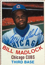 Bill Madlock Signed 1977 Hostess Baseball Card #118 SP Chicago Cubs