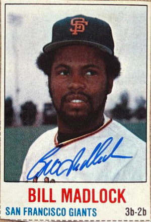 Bill Madlock Signed 1978 Hostess Baseball Card #117 - San Francisco Giants
