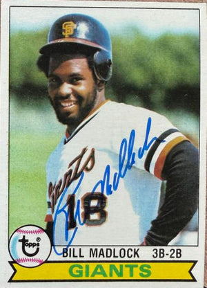 Bill Madlock Signed 1979 Topps Baseball Card #195 - San Francisco Giants