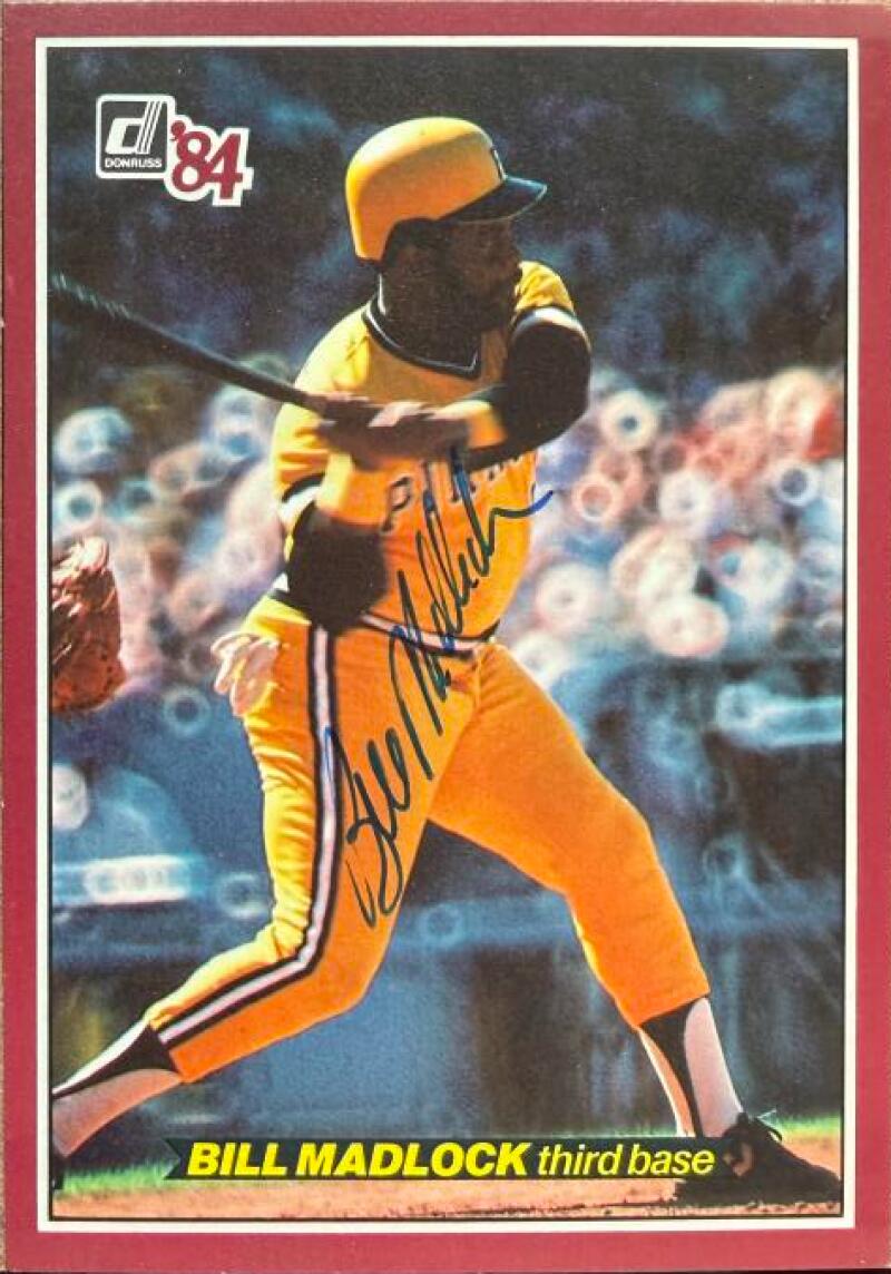 Bill Madlock Signed 1984 Donruss Action All-Stars Baseball Card #33 - Pittsburgh Pirates