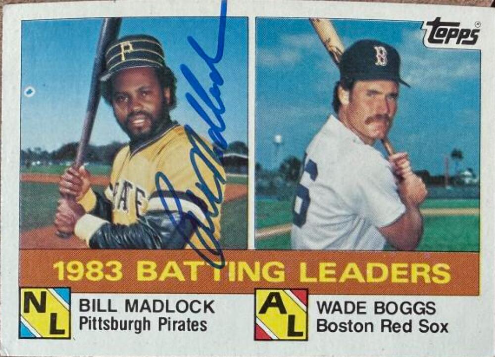 Bill Madlock Signed 1984 Topps Baseball Card #131 - Pittsburgh Pirates