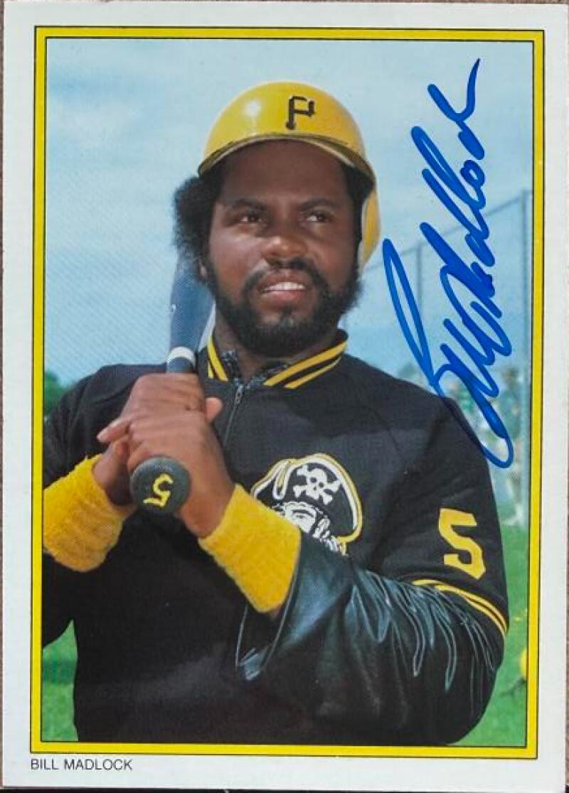 Bill Madlock Signed 1983 Topps All-Star Glossy Baseball Card #26 - Pittsburgh Pirates