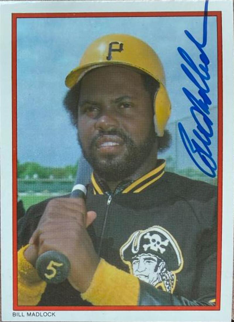 Bill Madlock Signed 1984 Topps All-Star Glossy Baseball Card #19 - Pittsburgh Pirates