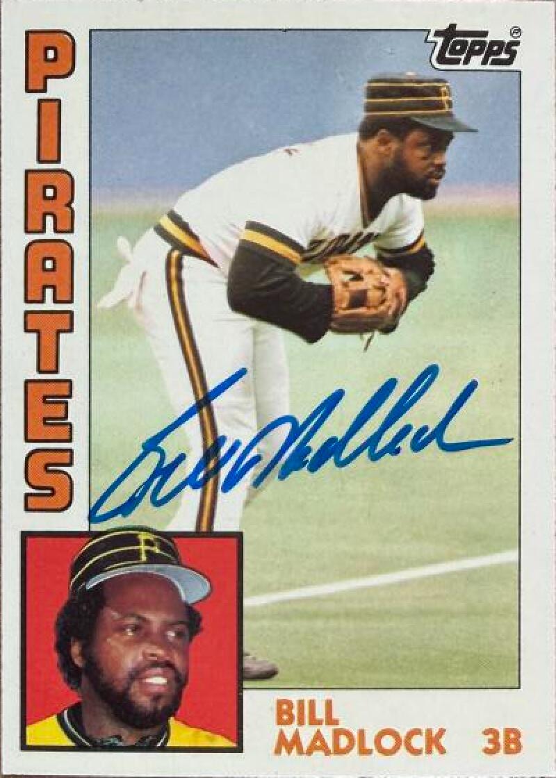 Bill Madlock Signed 1984 Topps TIFFANY Baseball Card #250 - Pittsburgh Pirates