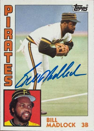 Bill Madlock Signed 1984 Topps TIFFANY Baseball Card #250 - Pittsburgh Pirates