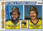 Bill Madlock Signed 1984 Nestle Baseball Card #696 - Pittsburgh Pirates