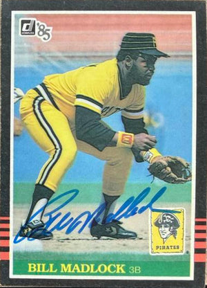 Bill Madlock Signed 1985 Donruss Baseball Card #200 - Pittsburgh Pirates