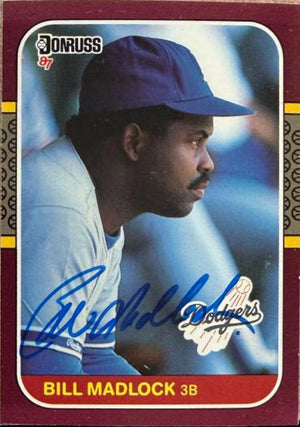 Bill Madlock Signed 1987 Donruss Opening Day Baseball Card #78 - Los Angeles Dodgers