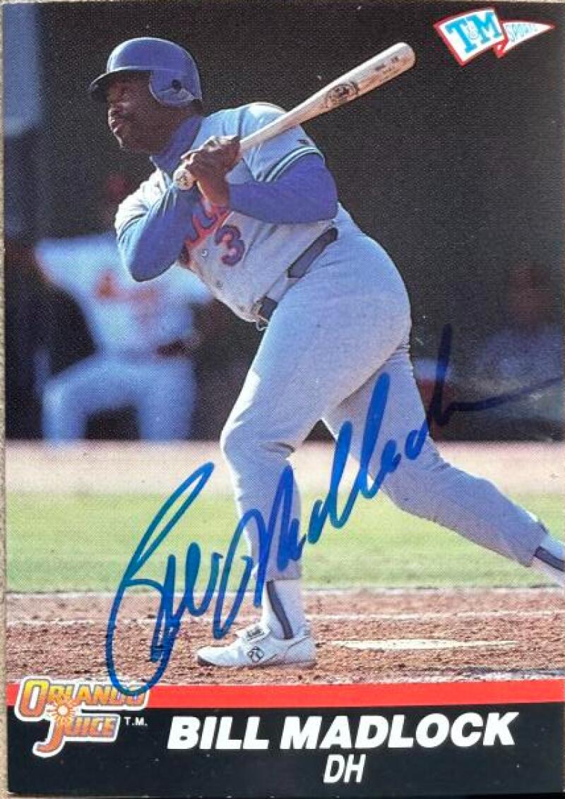 Bill Madlock Signed 1989-90 T&M Senior League Baseball Card #69