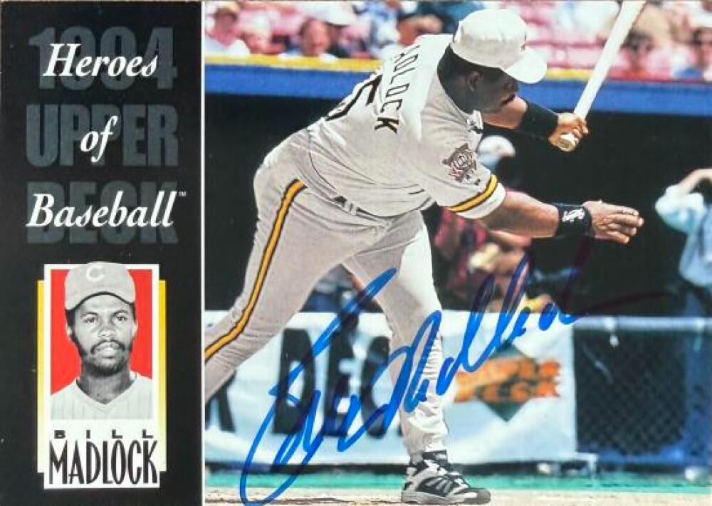 Bill Madlock Signed 1994 Upper Deck All-Time Heroes Baseball Card - Pittsburgh Pirates