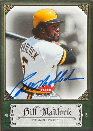 Bill Madlock Signed 2006 Fleer Greats of the Game Baseball Card #7 - Pittsburgh Pirates