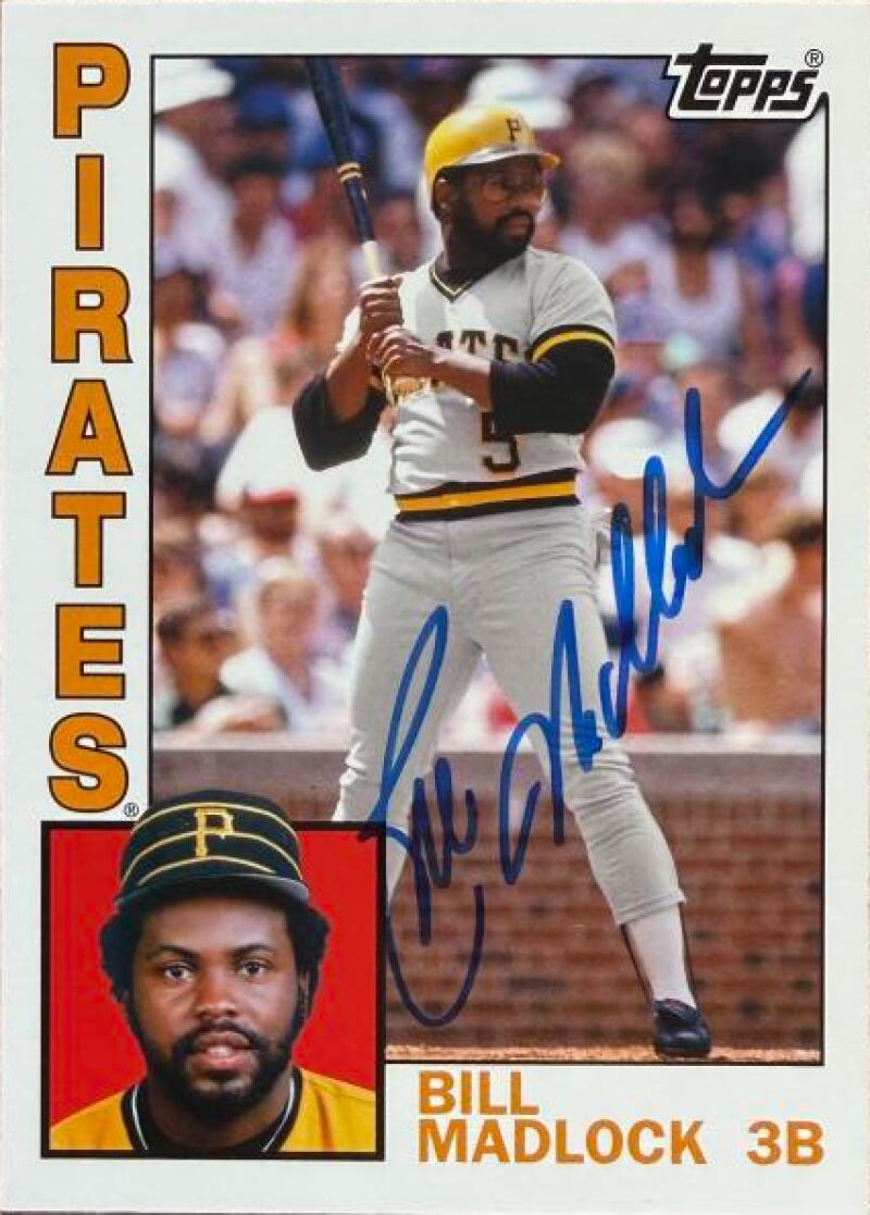 Bill Madlock Signed 2012 Topps Archives Baseball Card #213 - Pittsburgh Pirates