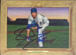 Joe Nathan Signed 2007 Topps Turkey Red Baseball Card #148 - Minnesota Twins