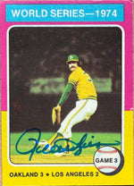 Rollie Fingers Autographed 1975 Topps Baseball Card #463 - Oakland Athletics