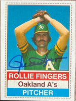 Rollie Fingers Autographed 1976 Hostess Baseball Card #104 - Oakland Athletics
