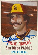 Rollie Fingers Autographed 1977 Hostess Baseball Card #137 - San Diego Padres