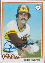 Rollie Fingers Autographed 1978 Topps Baseball Card #140 - San Diego Padres