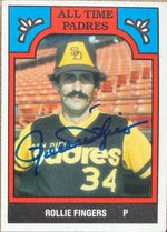 Rollie Fingers Autographed 1986 TCMA All-Time - San Diego Padres Baseball Card #11-PAD