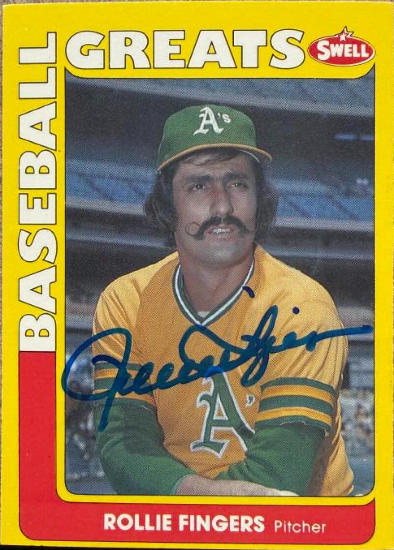 Rollie Fingers Autographed 1991 Swell Baseball Greats Baseball Card #30 - Oakland Athletics