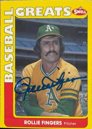 Rollie Fingers Autographed 1991 Swell Baseball Greats Baseball Card #30 - Oakland Athletics