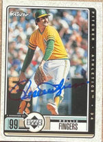 Rollie Fingers Autographed 1999 Upper Deck Retro Baseball Card #100 - Oakland Athletics