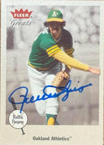 Rollie Fingers Autographed 2002 Fleer Greats of the Game Baseball Card #17 - Oakland Athletics