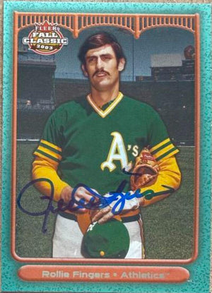 Rollie Fingers Autographed 2003 Fleer Fall Classic Baseball Card #17 - Oakland Athletics