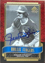Rollie Fingers Autographed 2003 SP Legendary Cuts Baseball Card #108 - Oakland Athletics