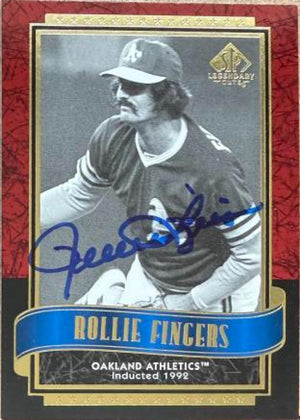 Rollie Fingers Autographed 2003 SP Legendary Cuts Baseball Card #108 - Oakland Athletics
