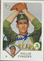 Rollie Fingers Autographed 2003 Topps Retired Signature Edition Baseball Card #61 - Oakland Athletics