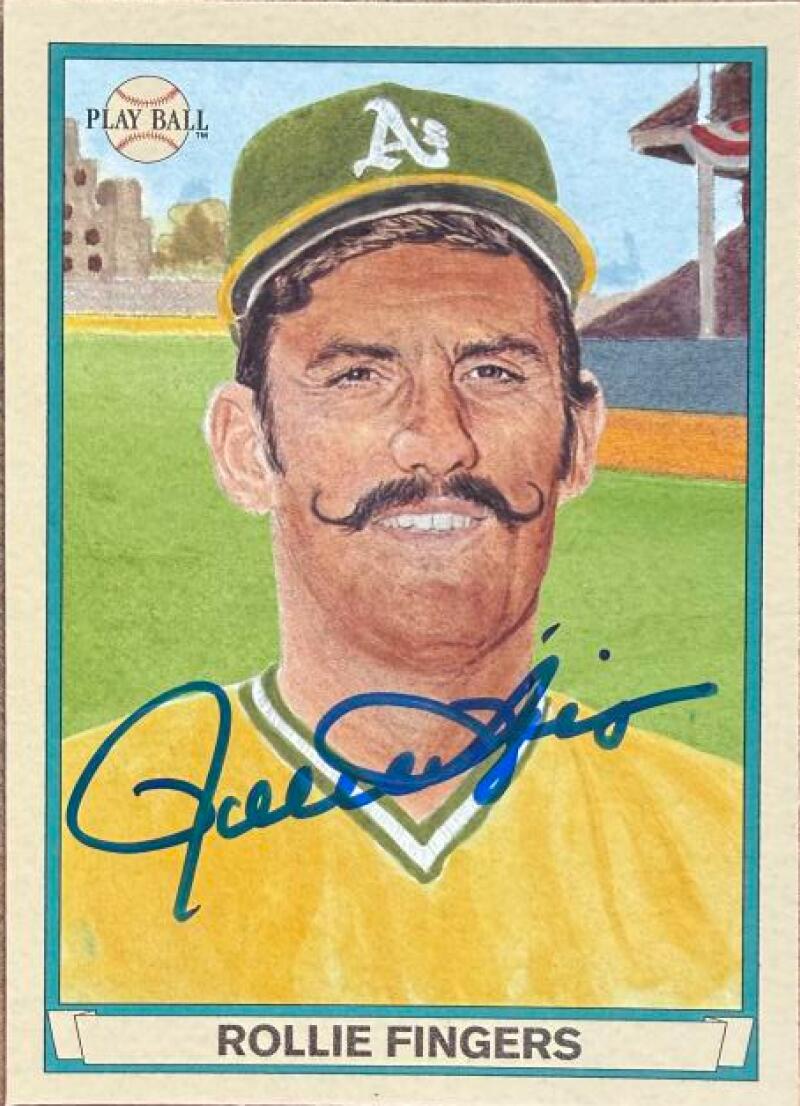 Rollie Fingers Autographed 2003 Upper Deck Play Ball Baseball Card #53 - Oakland Athletics