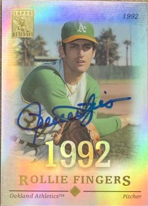 Rollie Fingers Autographed 2004 Topps Tribute HOF Baseball Card #31 - Oakland Athletics